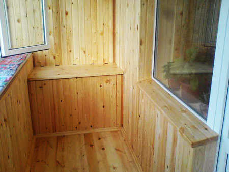 сауна на балконе